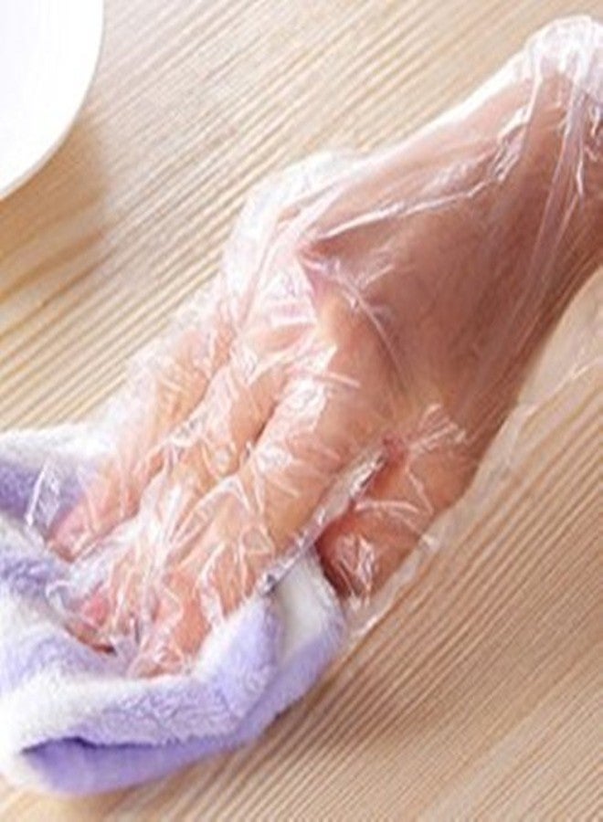 WELLSTAR Disposable Transparent Clear Plastic Gloves Pack of 1000 Pieces - Image 5